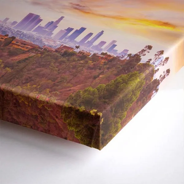 Skyline Los Angeles hills als Keilrahmenbild 180x120cm