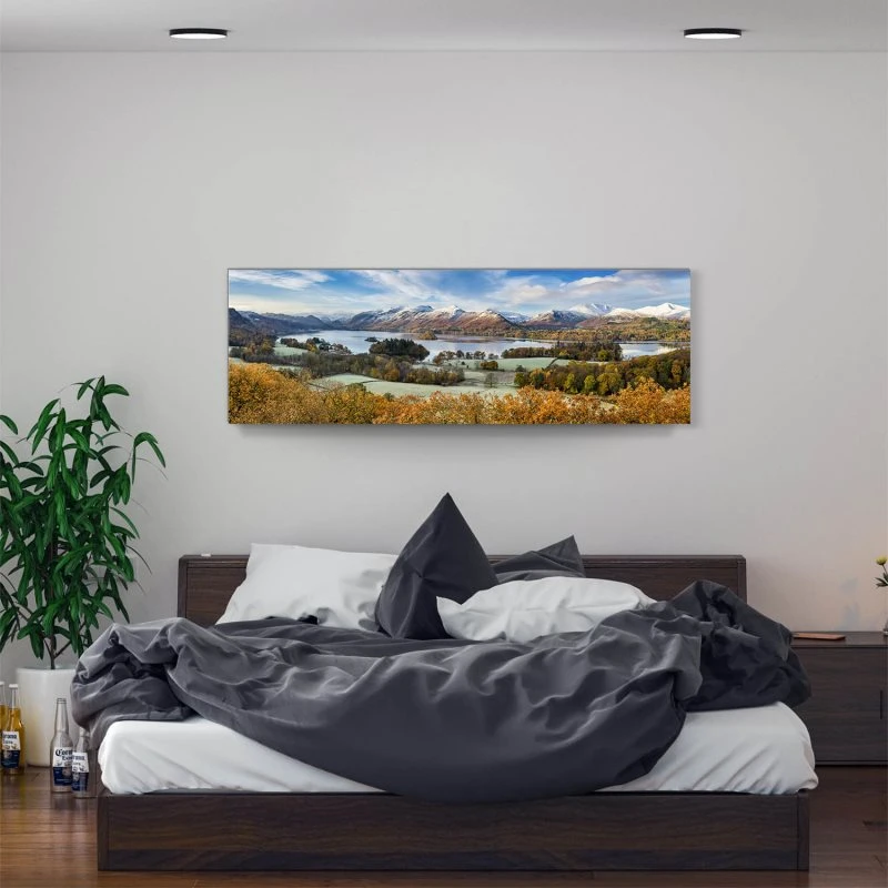 Alu-Dibond Bild 150x50cm groß Berge & Gebirge Derwent Water England